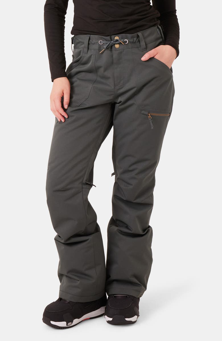 Roxy Nadia Insulated Waterproof Snow Pants, Main, color, Urban Chic