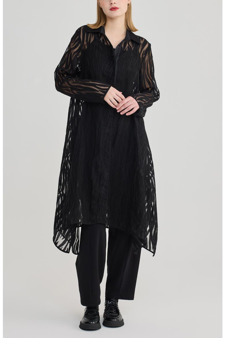 Linnea Jacquard Tunic, Alternate, color, Black