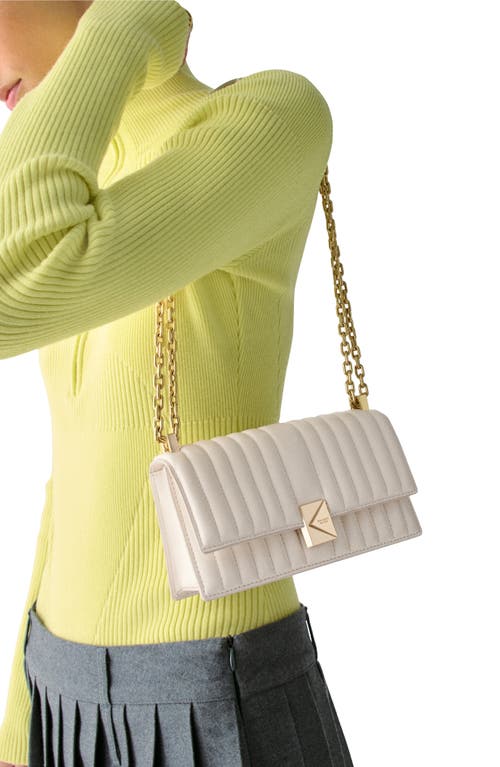 Kate Spade New York Mini Deco Quilted Leather Convertible Crossbody Bag In Neutral