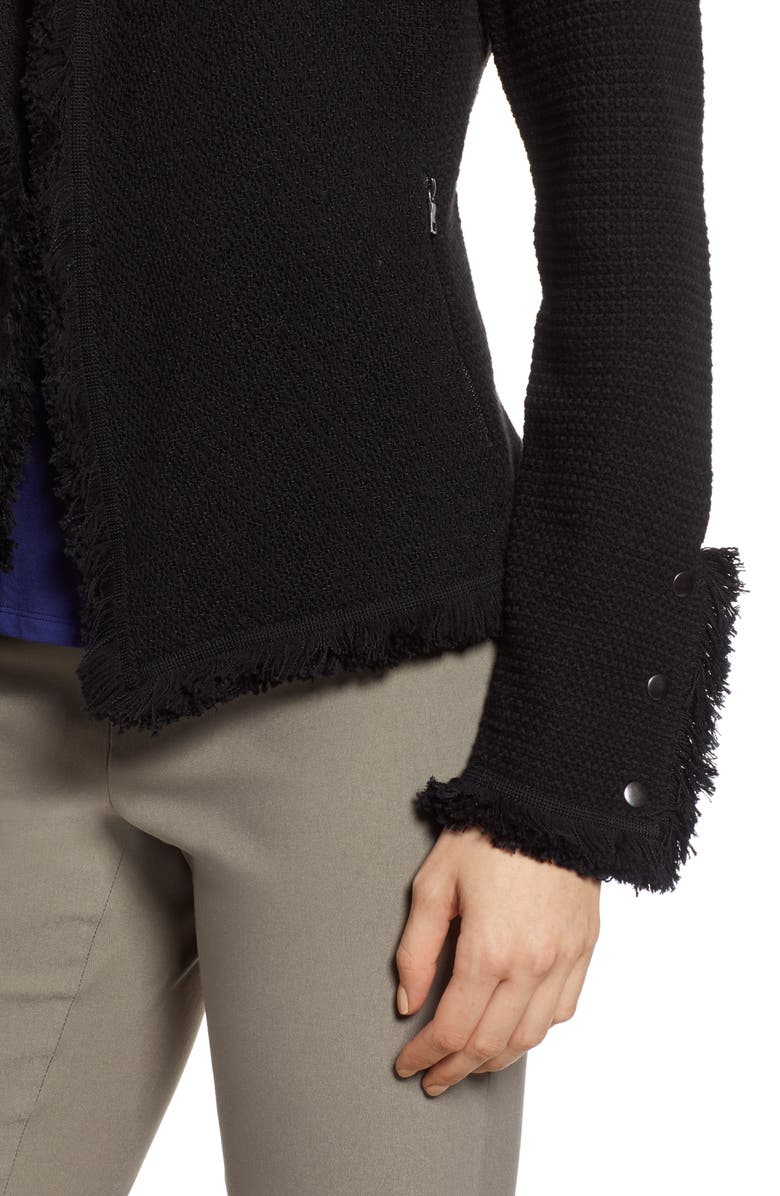 Crop Knit Bomber Jacket