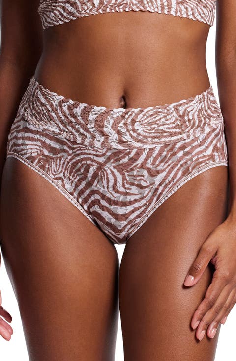 Print Lace Briefs
