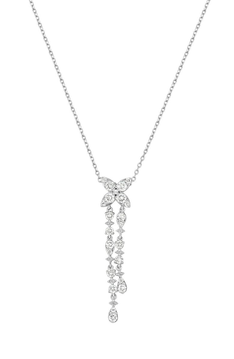 Bony Levy Getty Diamond Floral Pendant Necklace, Main, color, 18K White Gold
