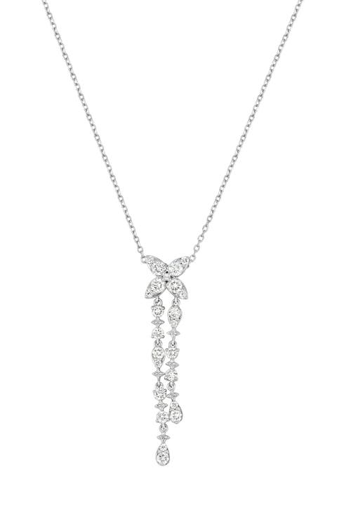 Getty Diamond Floral Pendant Necklace