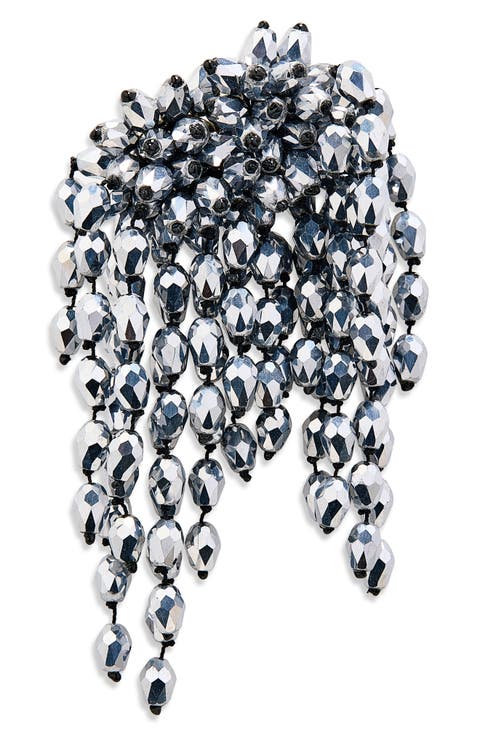 Faceted Glass Bead Brooch