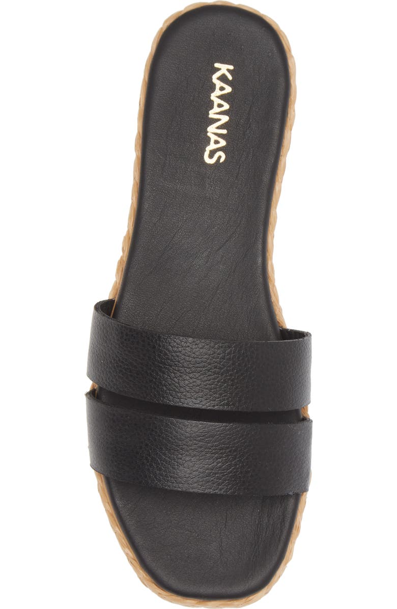 Kaanas Dantita Espadrille Platform Slide Sandal, Alternate, color,