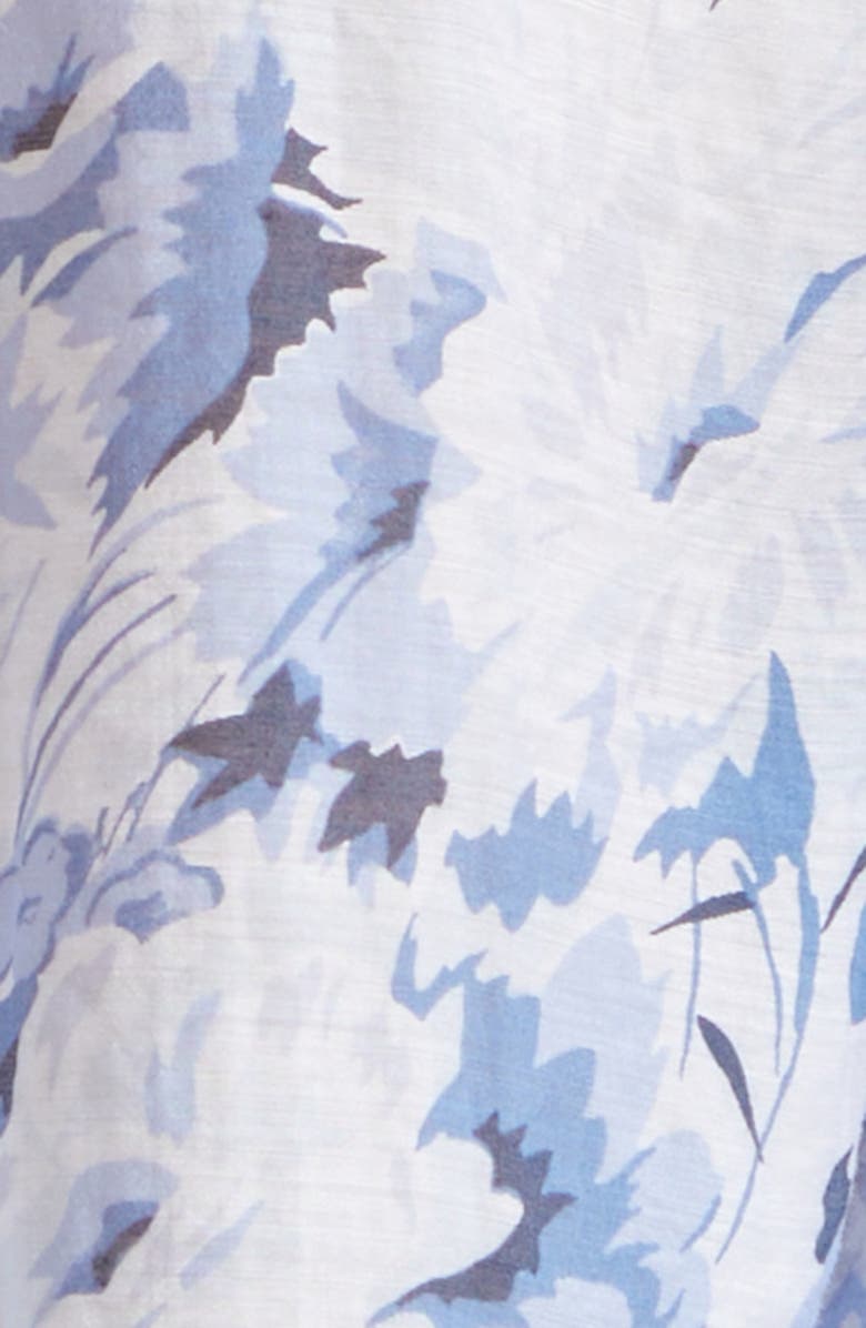 Cinq à Sept Fiona Floral Button-Up Top, Alternate, color, Navy Multi