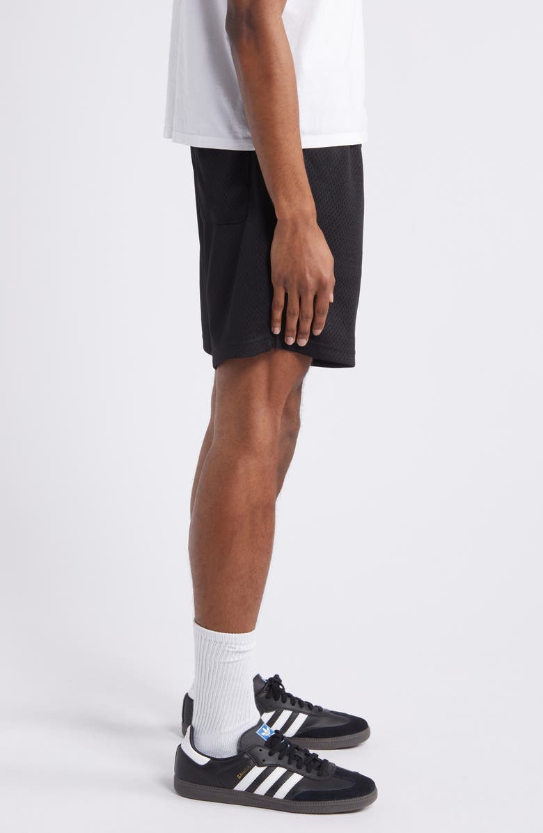 PacSun Aaron Drawstring Mesh Shorts, Alternate, color, Black