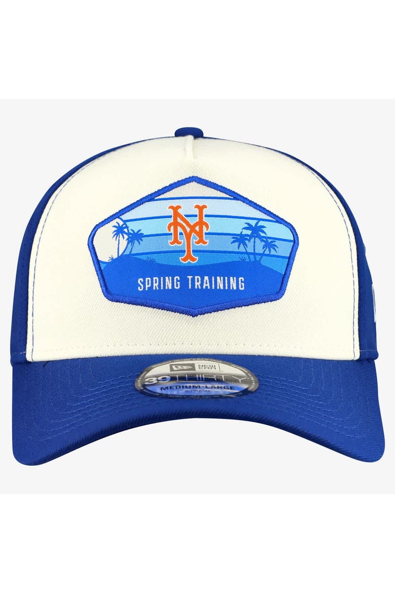 Men's New Era  Stone New York Mets 2026 Spring Training Fan Pack Gradient 39THIRTY Flex Hat, Alternate, color, Stone