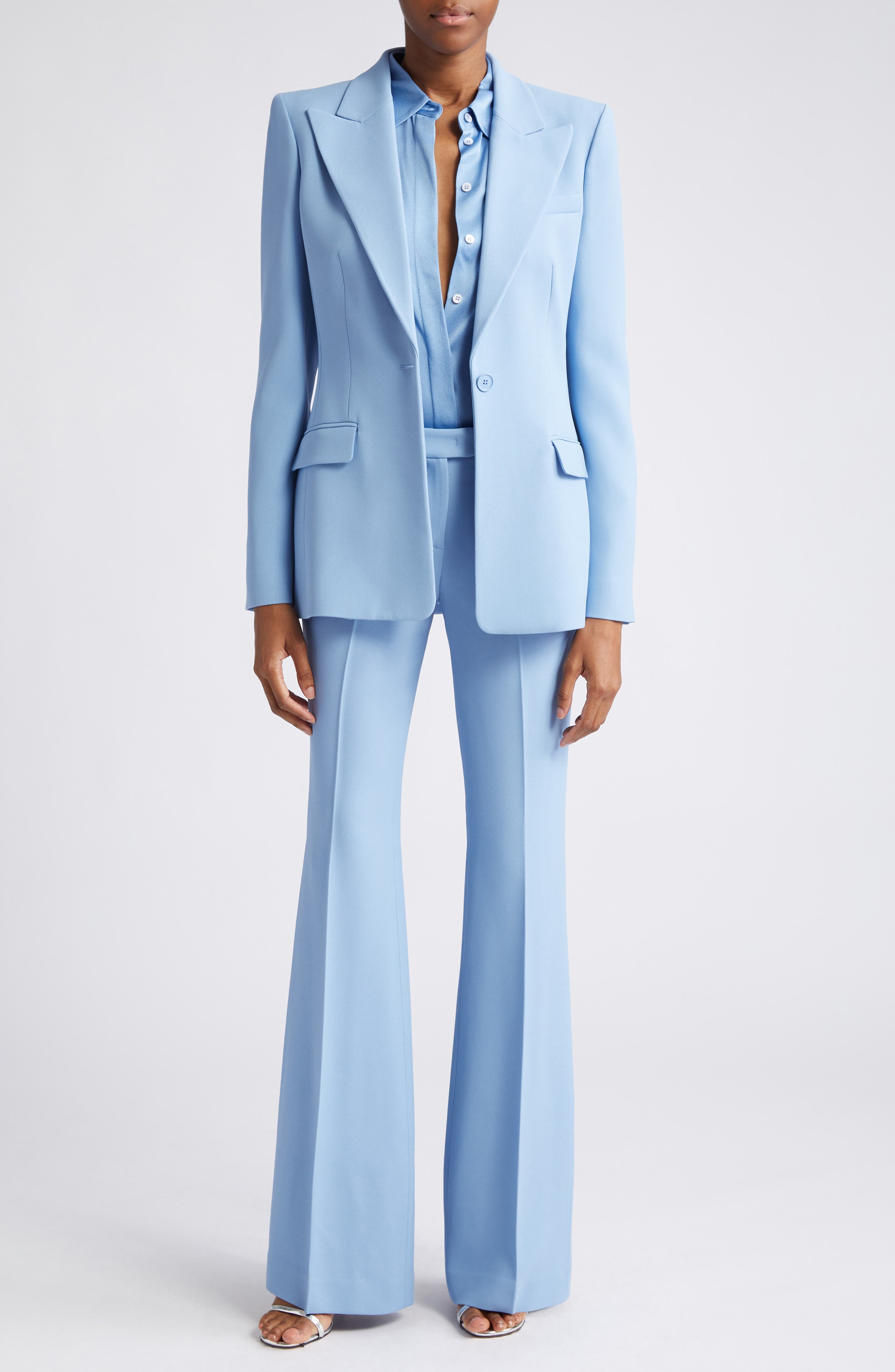 Georgina Double Crepe Sable Blazer - image 2
