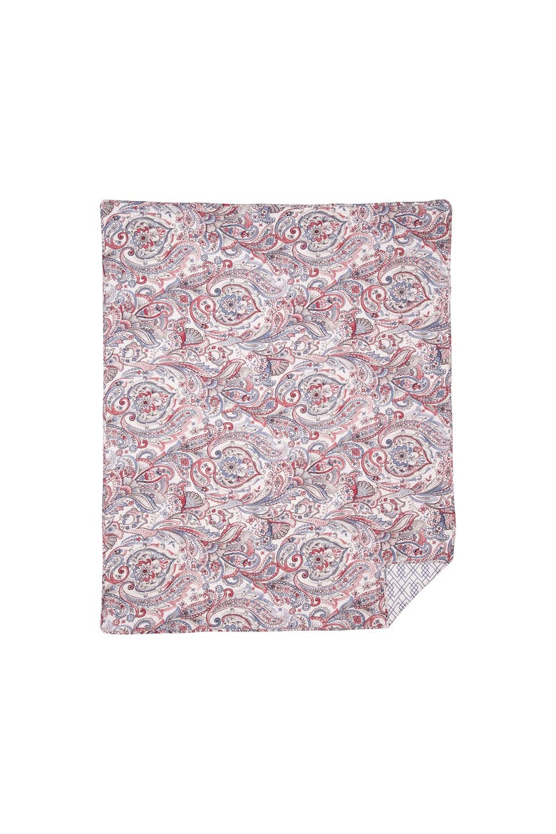 Claiborne Accent Throw Blanket with Fringe, Main, color, Red