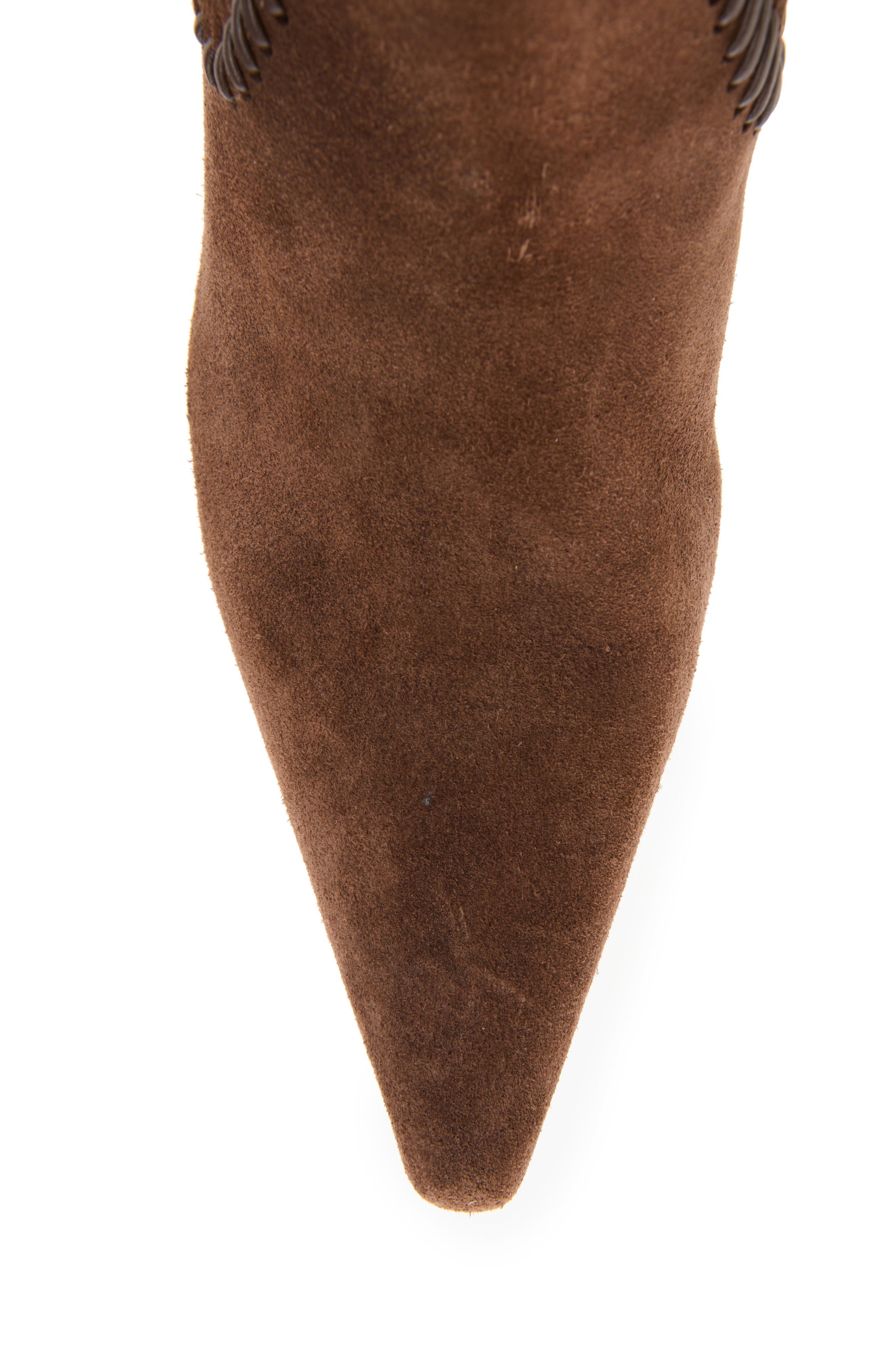 Marta Curved Wedge Boot, Alternate, color, CHOCOLATE