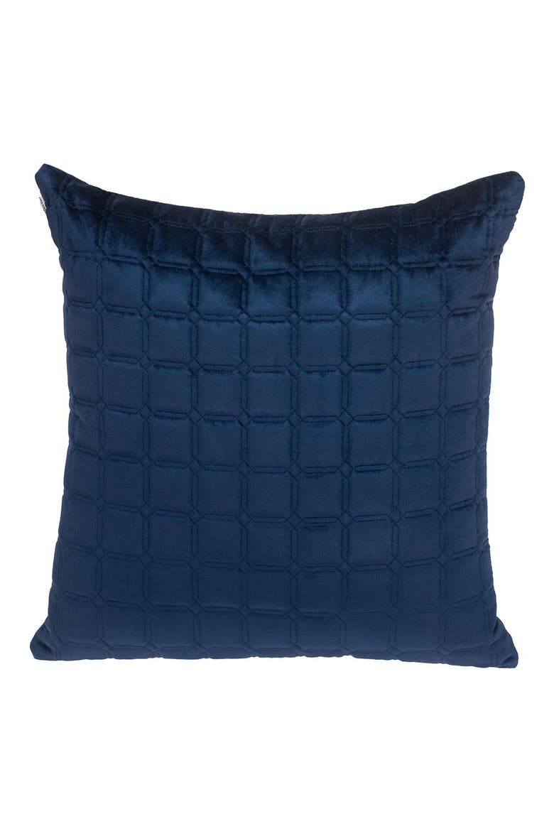 Marrisa Velvet Throw Pillow, Main, color, BLUE/ NAVY