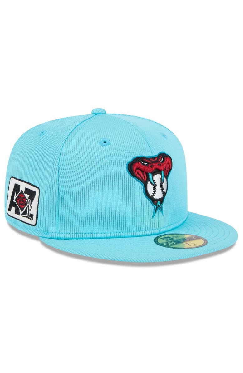 New Era Men's New Era  Teal Arizona Diamondbacks 2025 Spring Training 59FIFTY Fitted Hat, Main, color, 