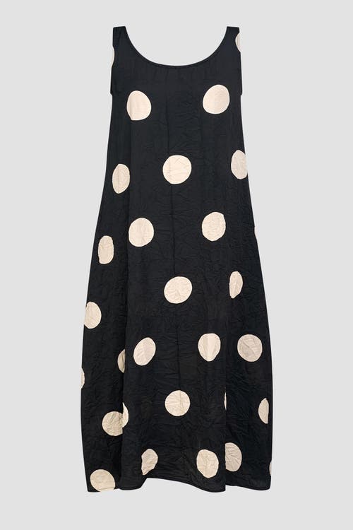 ALEMBIKA ALEMBIKA CRUSHED POLKA DOTS MAXI TANK DRESS