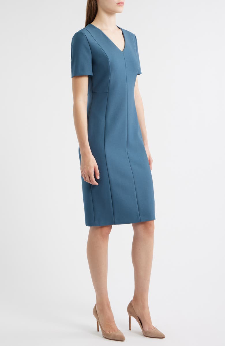 BOSS Damaisa Sheath Dress, Alternate, color, Blue Jay