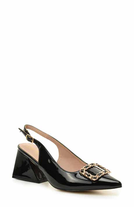 Block Heel Slingback Pump