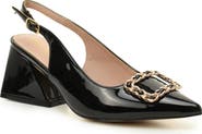 Nicole Miller Block Heel Slingback Pump