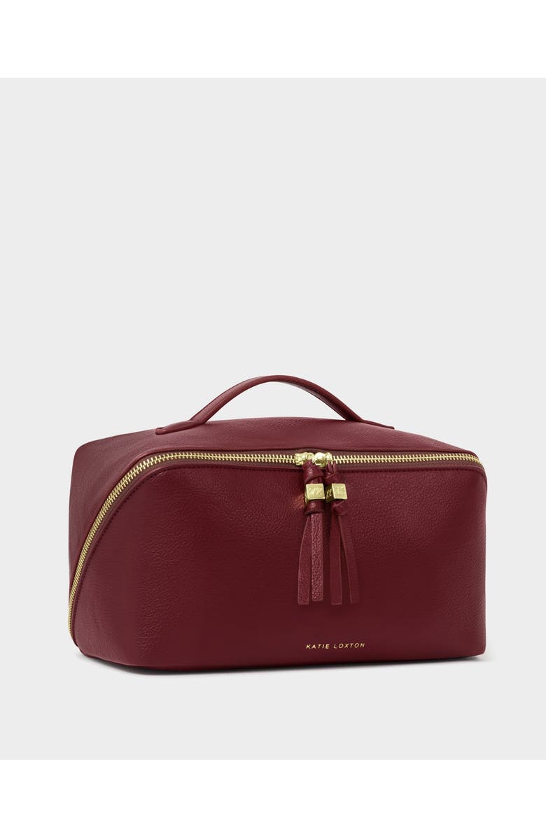 Katie Loxton Soho Large Makeup And Toiletry Bag in Cherry, Main, color, Cherry