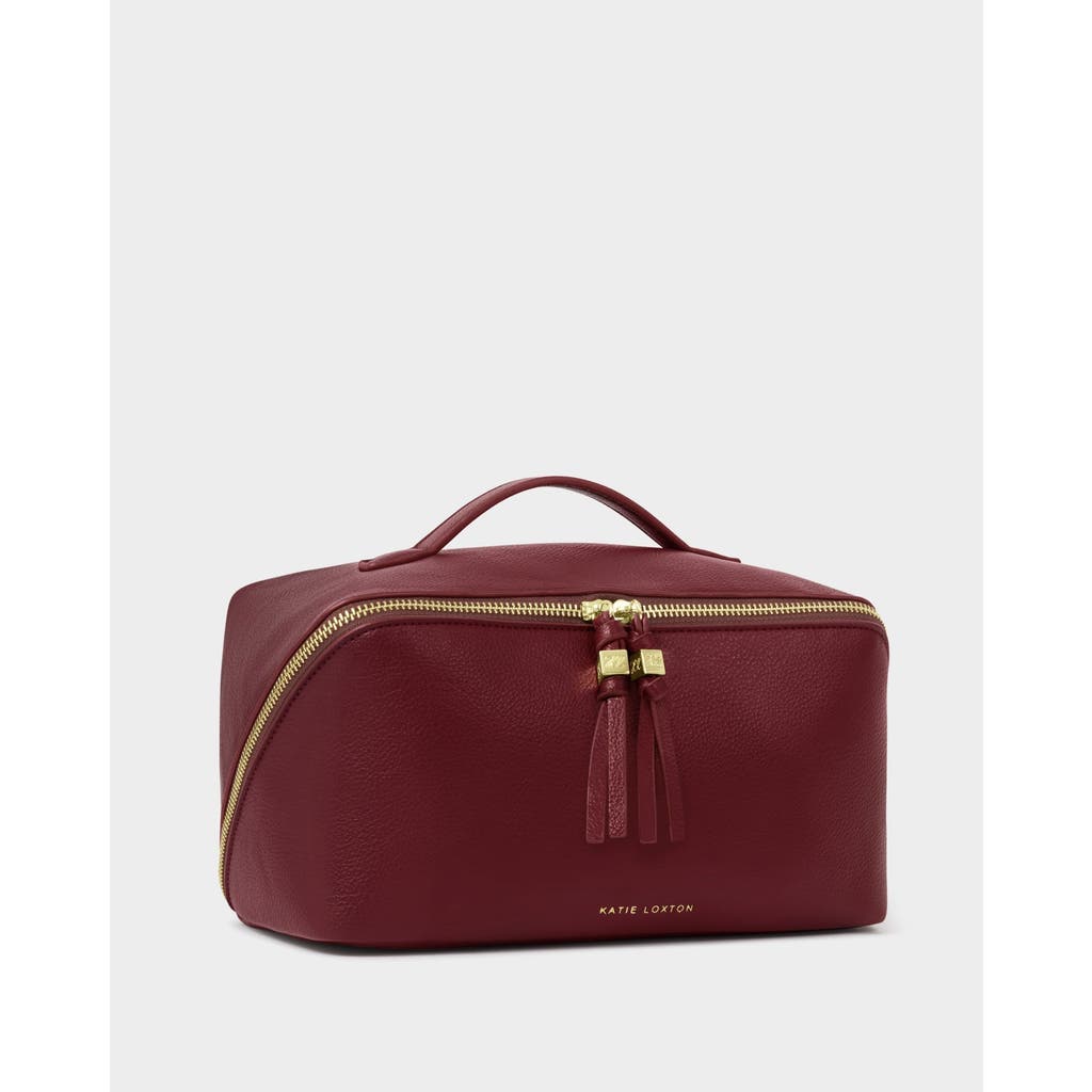 Katie Loxton Soho Large Makeup And Toiletry Bag In Red