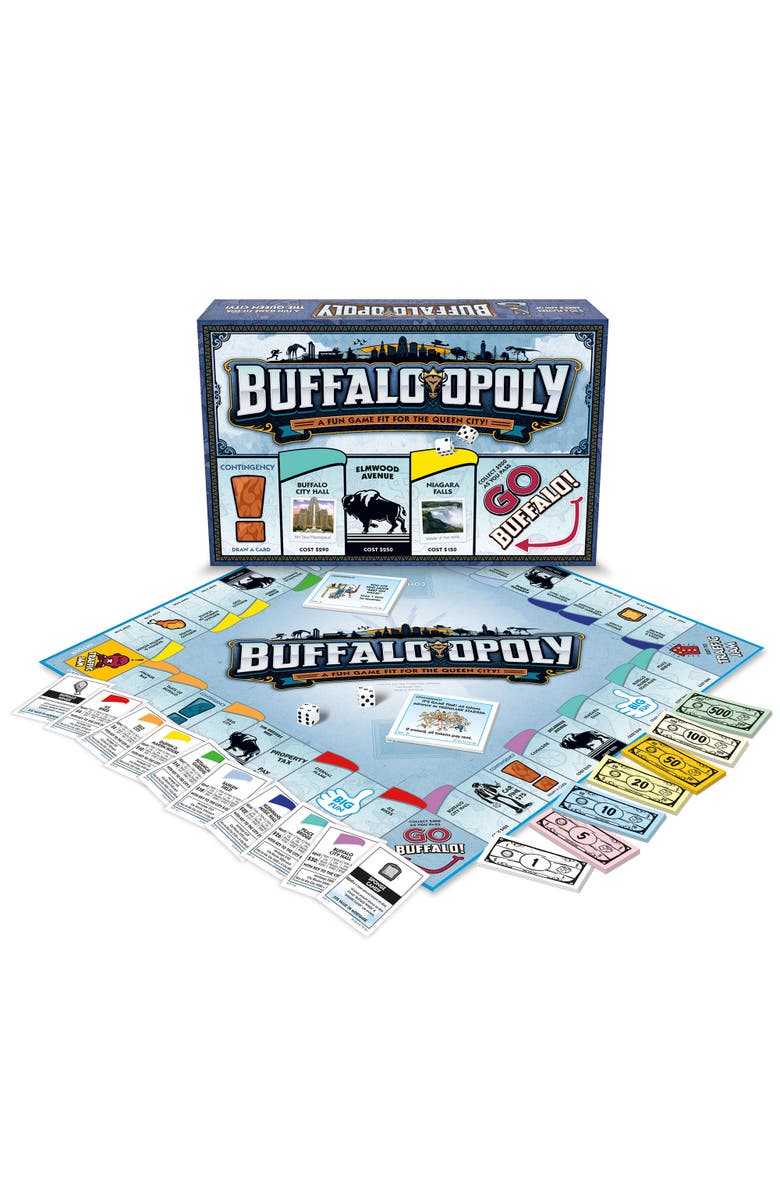 Late for the Sky Buffaloopoly Monopoly Board Game, Alternate, color, Multicolored