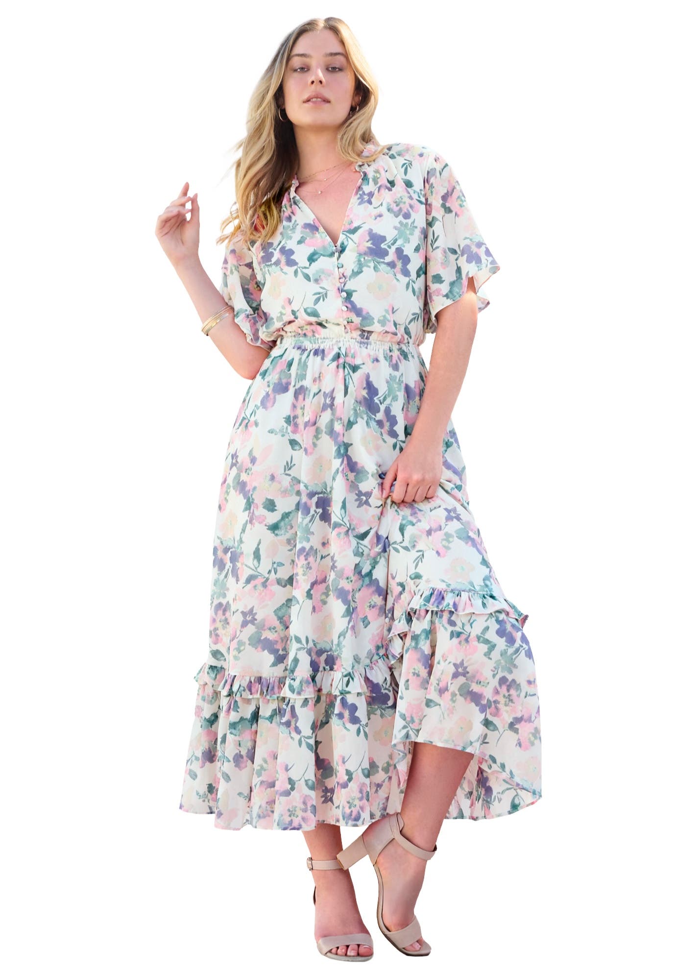 selected IVORY MULTI WATERCOLOR