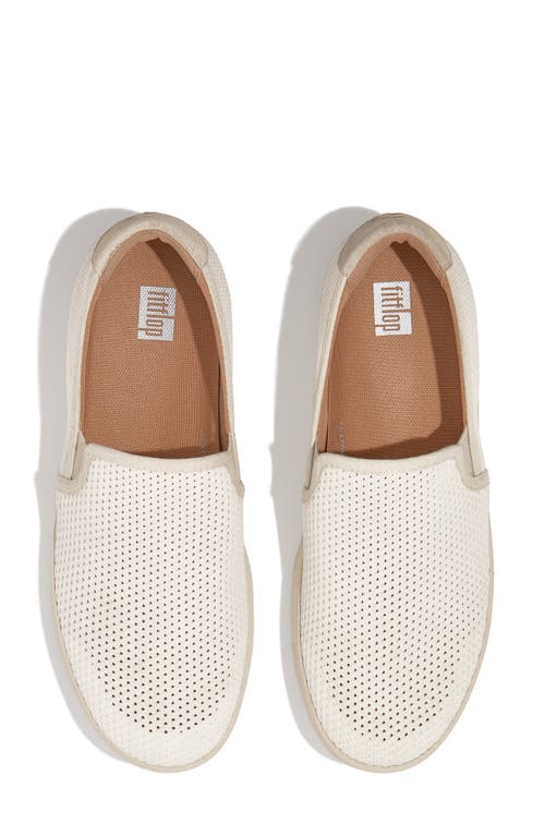 Fitflop Rally Open Knit Slip-on Sneaker In Urban White