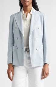 Eleventy Columbio Doubled Breasted Silk & Cashmere Jacket