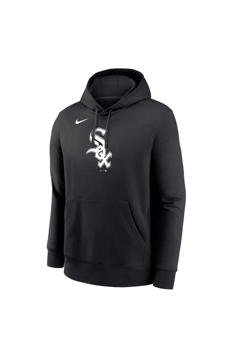 Nike Men's Nike Black Chicago White Sox Logo Club Fleece Pullover Hoodie, Alternate, color, Black