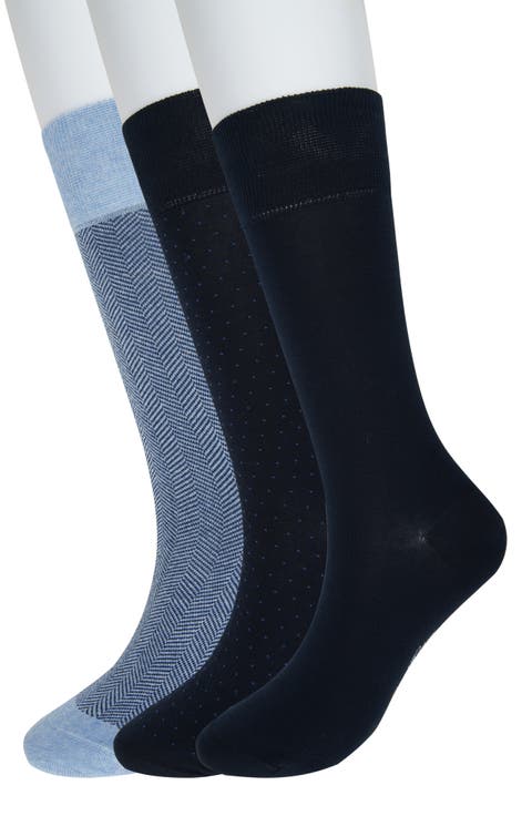 Assorted 3-Pack Essential Dress Socks