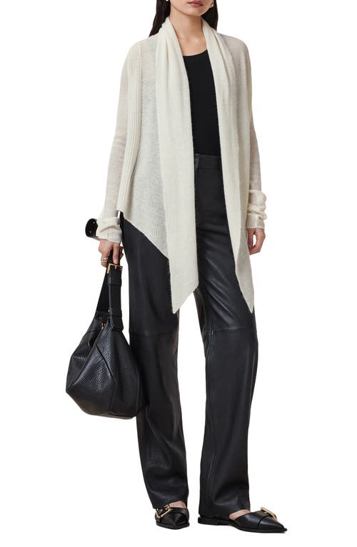 ALLSAINTS ALLSAINTS HARPER HIGH LOW OPEN FRONT CARDIGAN