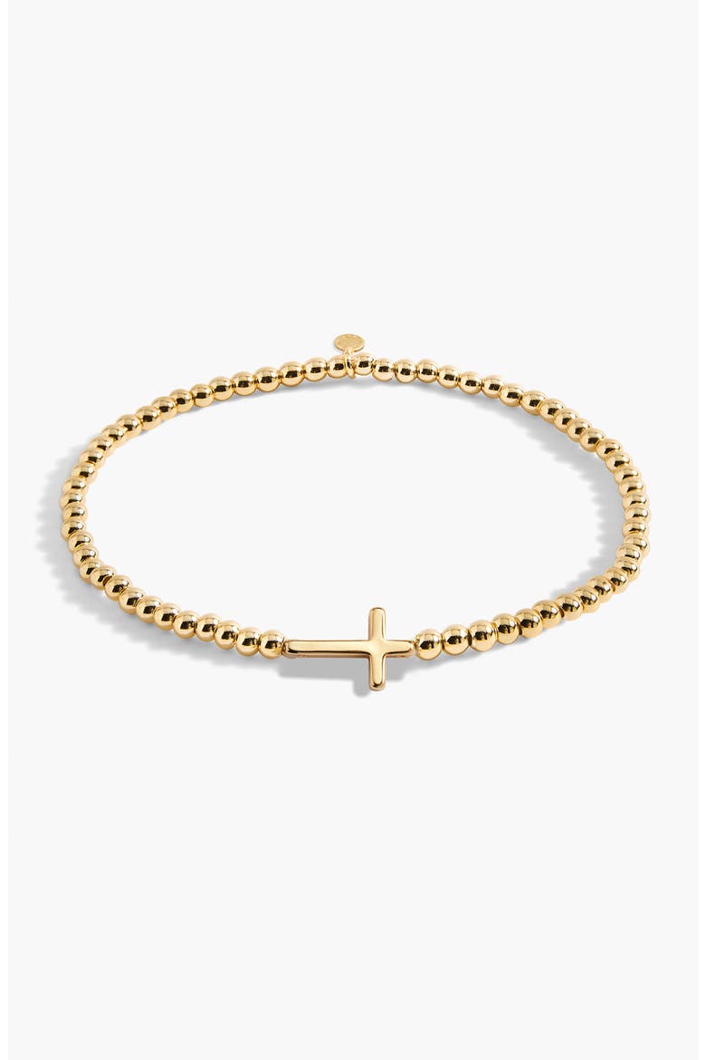 A Little 'Faith' Bracelet in Gold-Tone Plating, Alternate, color, Metallic Gold