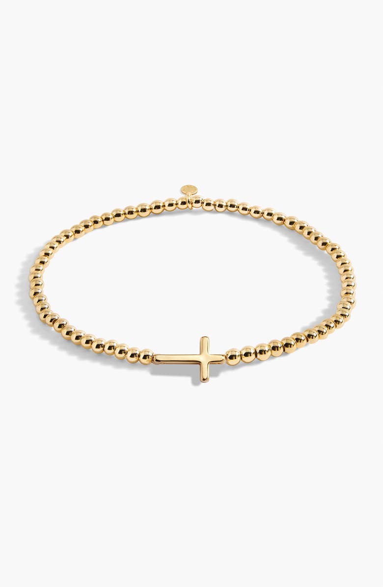 A Littles & Co A Little 'Faith' Bracelet in Gold-Tone Plating, Main, color, Metallic Gold