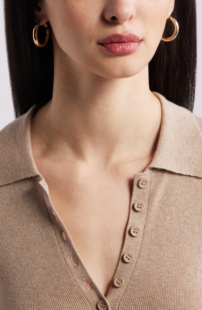 Nordstrom Tube Hoop Earrings, Alternate, color, Gold