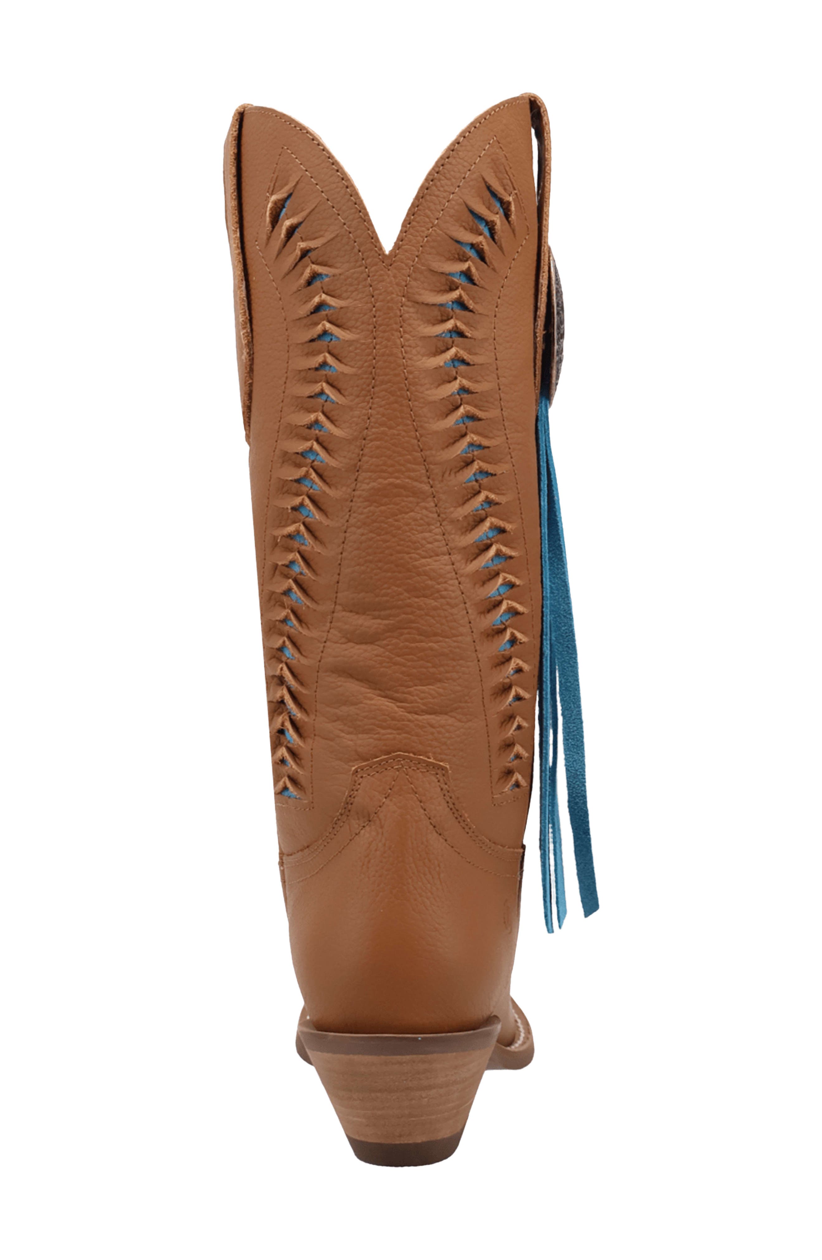 Marrakesh Leather Western Boot, Alternate, color, BROWN