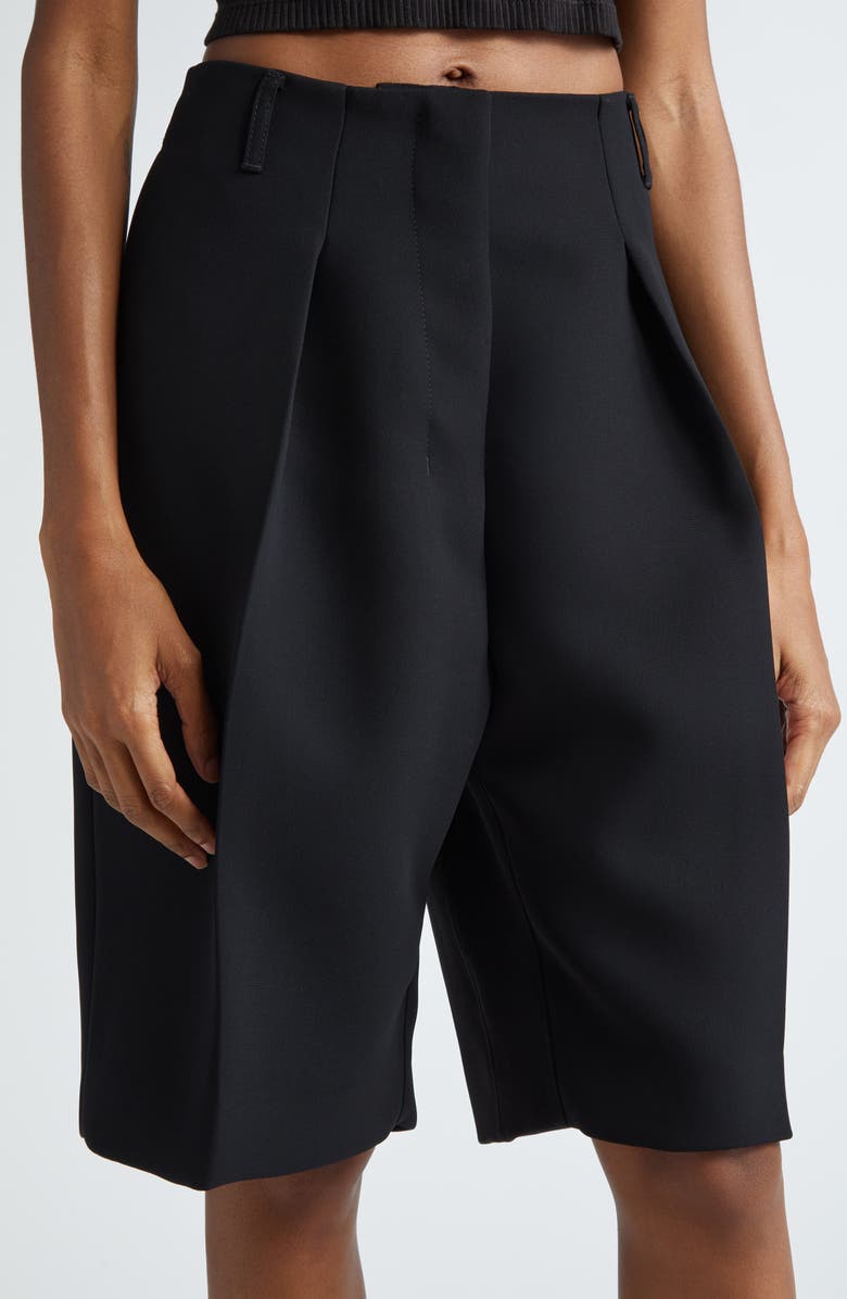 Jacquemus Le Bermuda Ovalo Tailored Shorts, Alternate, color, Black