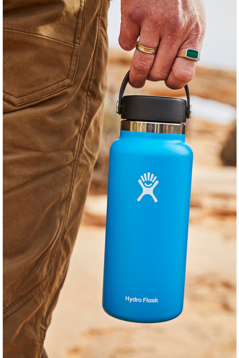 32-Ounce Wide Mouth Cap Water Bottle, Alternate, color, SPEARMINT