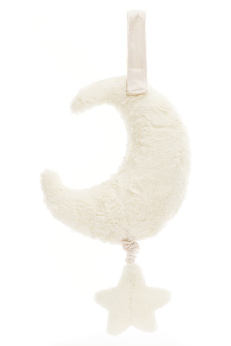 Amuseables Crescent Moon & Star Musical Pull 11-Inch Plushie, Alternate, color, WHITE