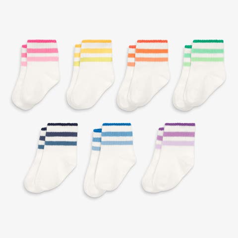 Baby Tonal Ringer Sock 7-Pack