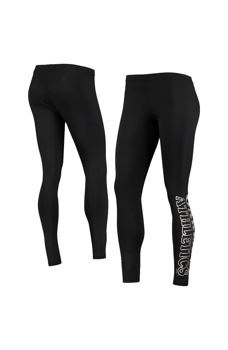 G-III 4HER BY CARL BANKS Women's G-III 4Her by Carl Banks Black Athletics Stadium Lightweight Leggings, Alternate, color, Black