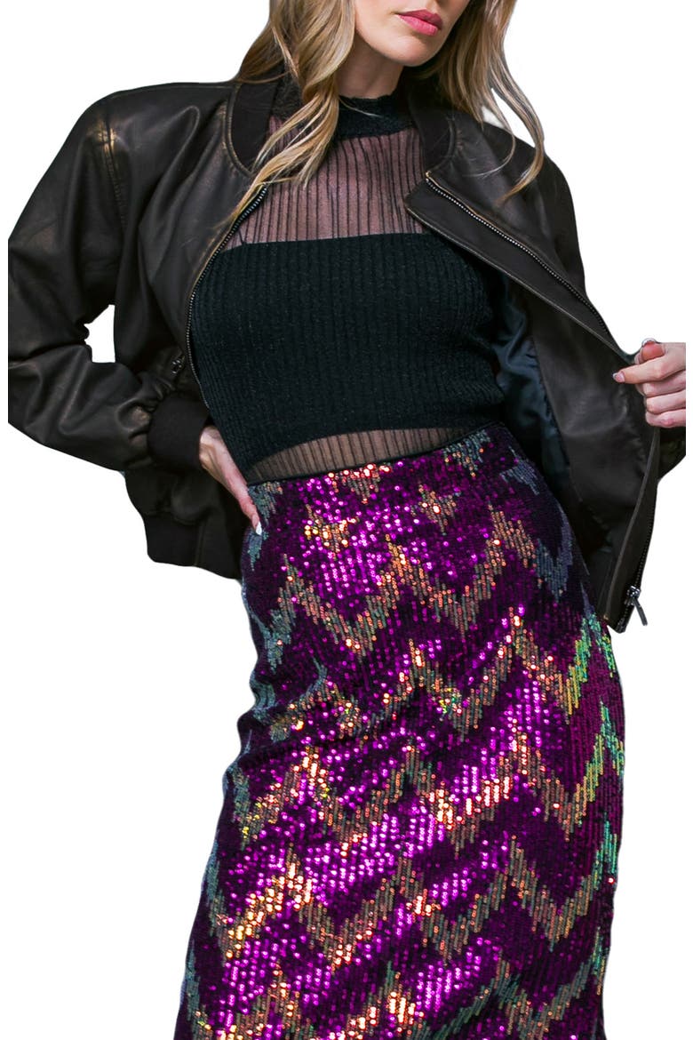My Greatest Joy Faux Leather Bomber Jacket, Main, color, DARK BROWN