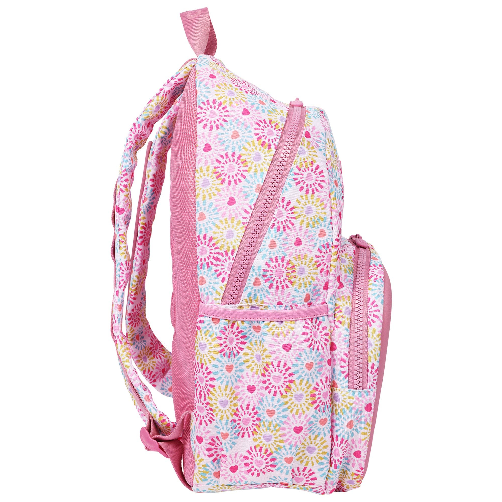 Back to School Backpack with EVA Front Pocket  Customizable Jibbitz Backpack Floral, Alternate, color, QUIET ROSE