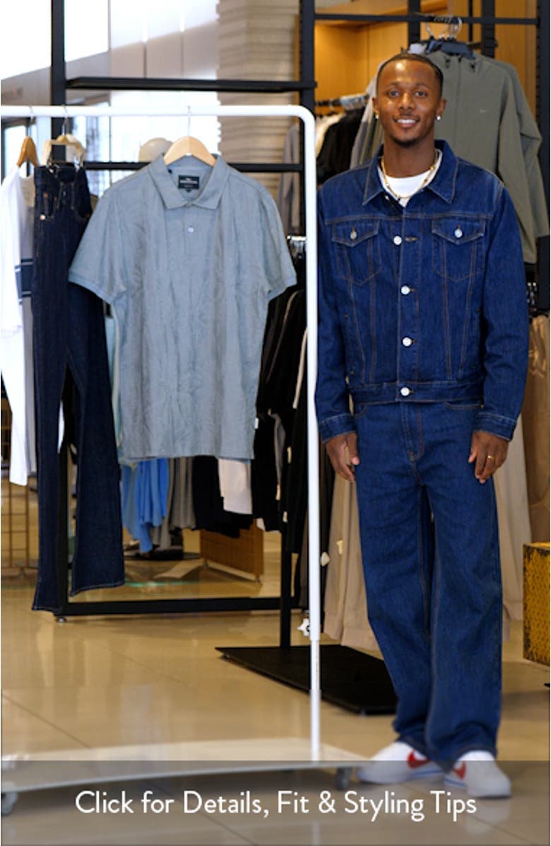 Warren Leaf Jacquard Cotton Polo, sales video thumbnail