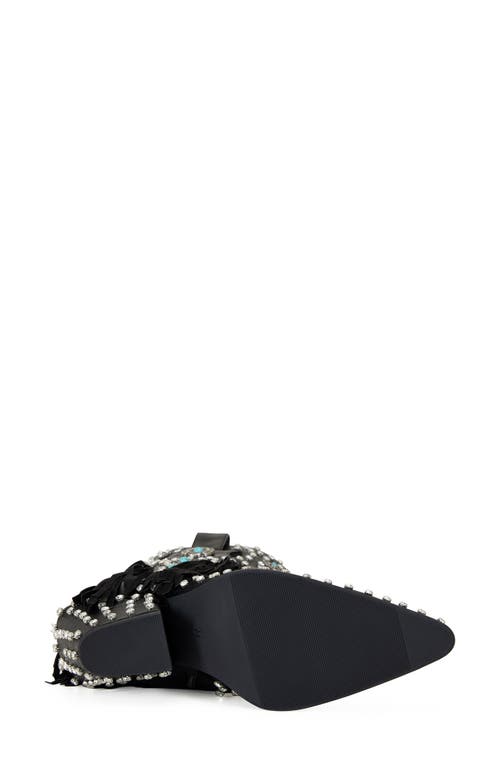 AZALEA WANG AZALEA WANG GREYSON FRINGE & STUD COWBOY BOOT 