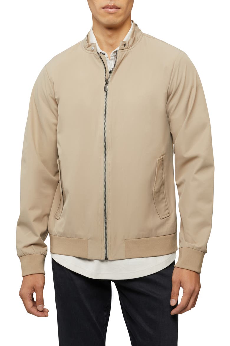 Legacy Water Resistant Bomber Jacket, Main, color, DOVE