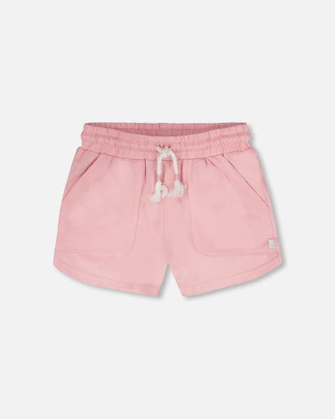 Organic Cotton Elastic Drawstring Jersey Shorts (Toddler, Little Kid & Big Kid)