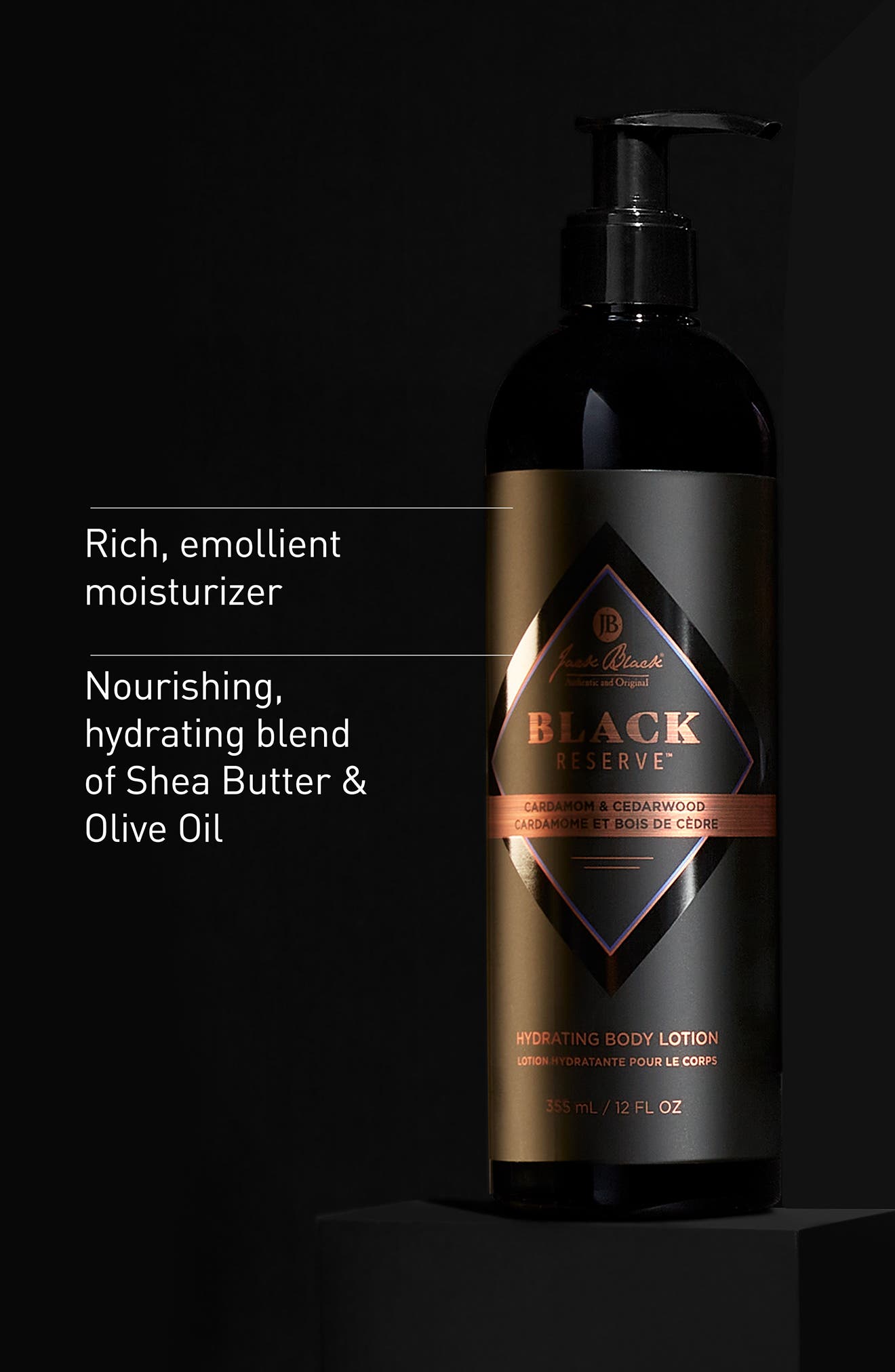 Jack Black Black Reserve Hydrating Body Lotion (Men) | Nordstrom
