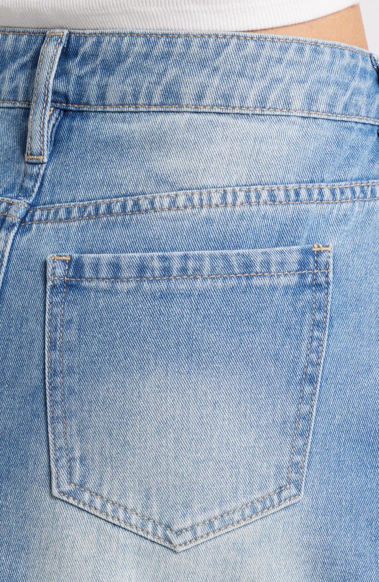 PTCL Studded Denim Miniskirt, Alternate, color,