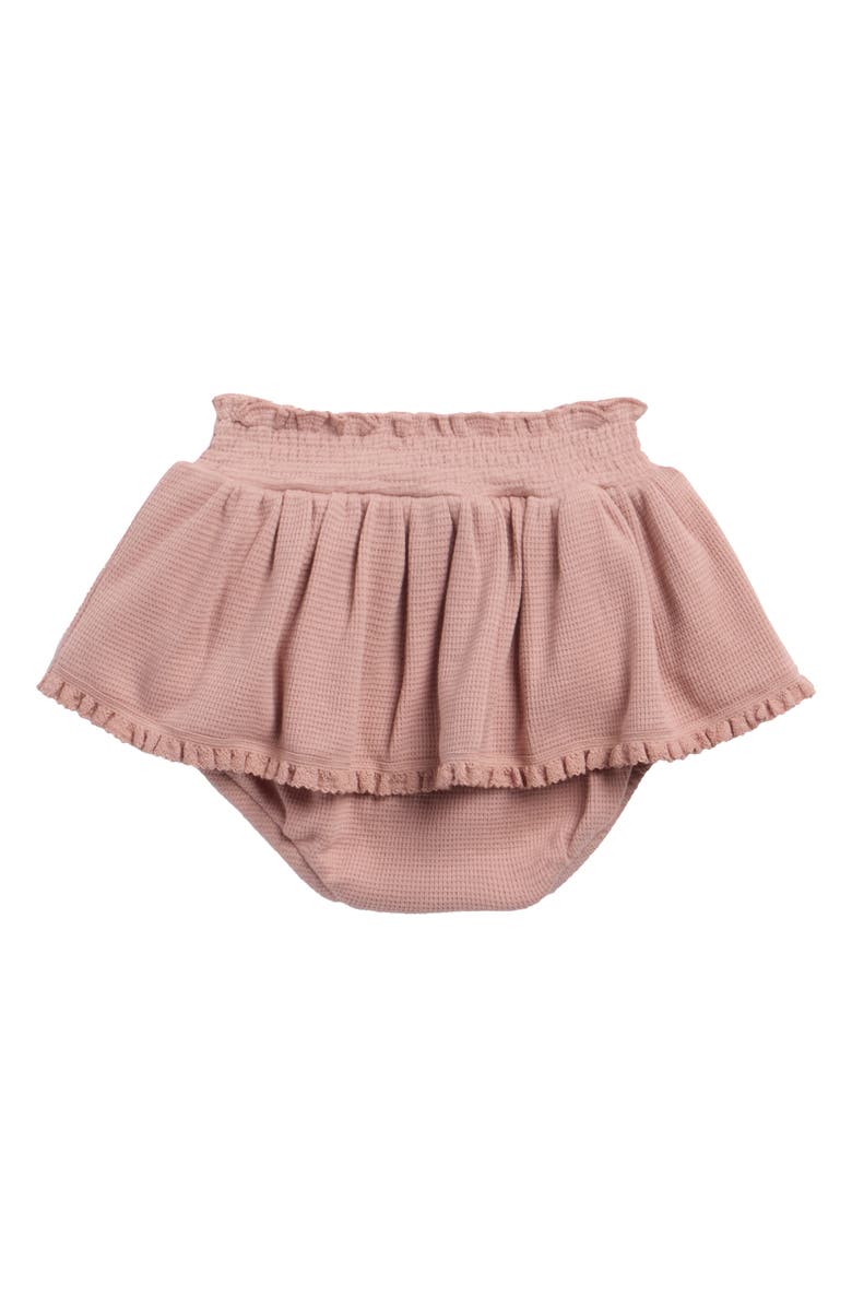 QUINCY MAE Organic Cotton Skirted Bloomer, Alternate, color, Mauve