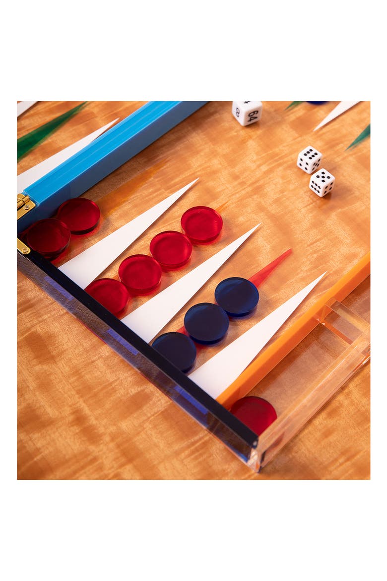 Acrylic Backgammon Set, Alternate, color, MULTI COLOR