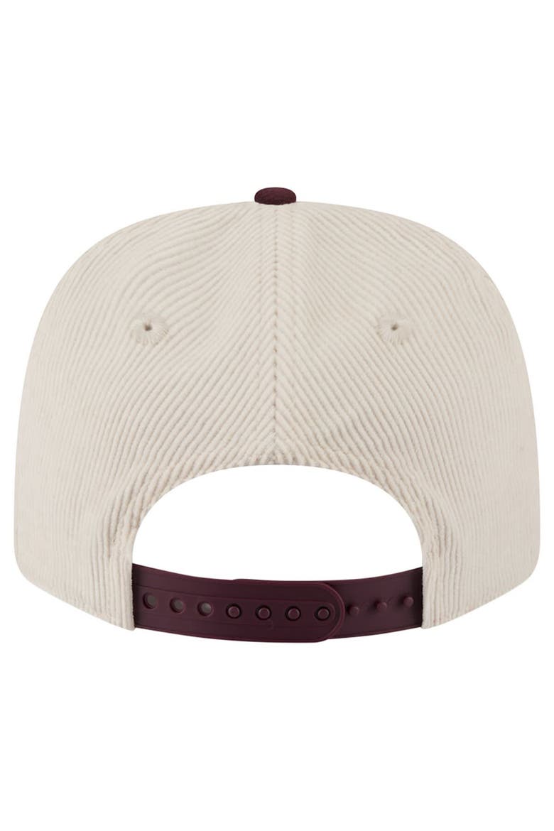 Men's New Era Cream/Maroon Texas A&M Aggies Loyal Corduroy 9SEVENTY Adjustable Hat, Alternate, color, Cream